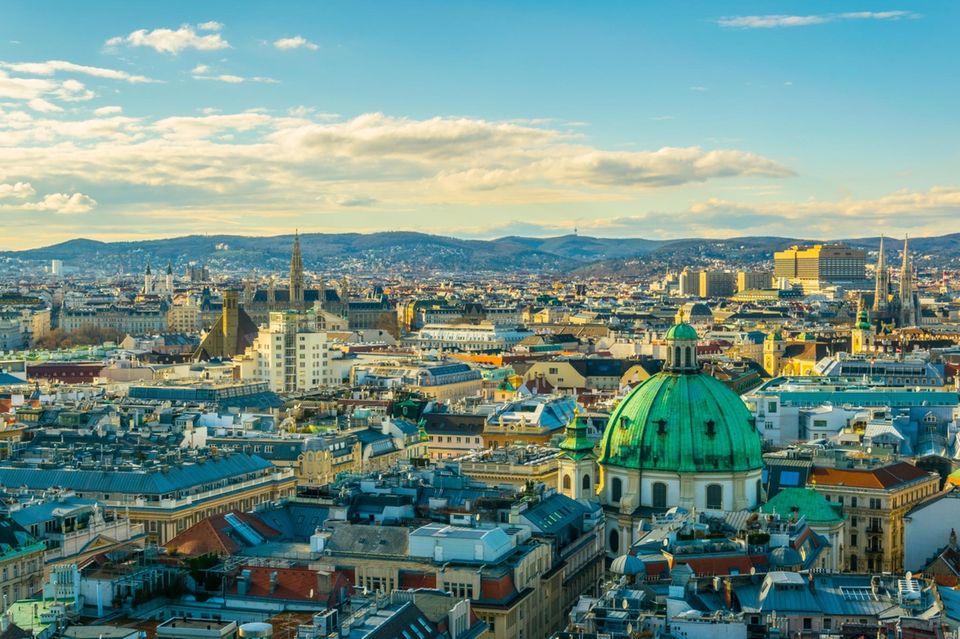 Luftaufnahme von Wien