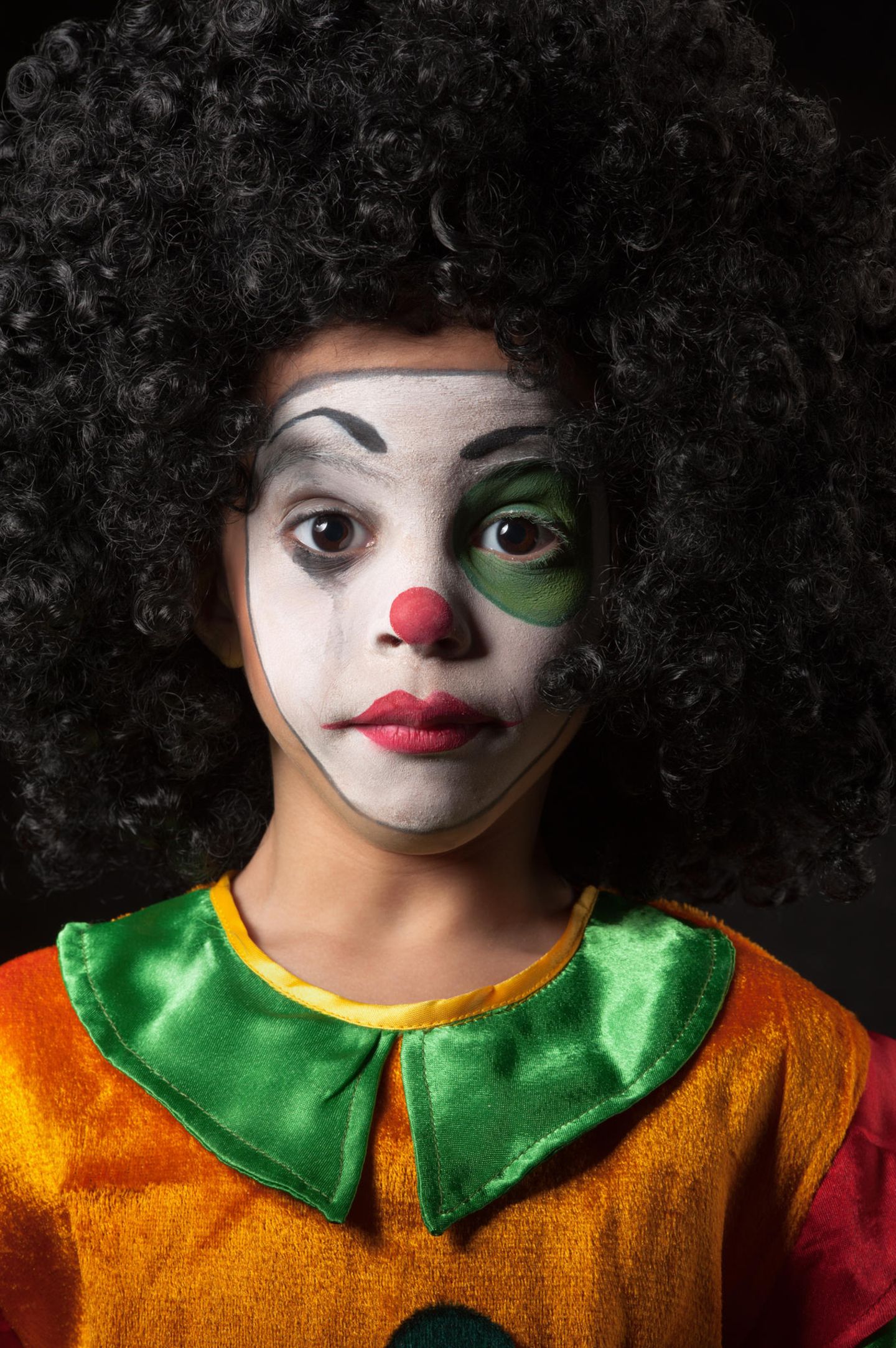 Kinder schminken: Vorlage für Clown schminken