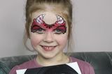 Kinder schminken: Vorlage für Teufel schminken