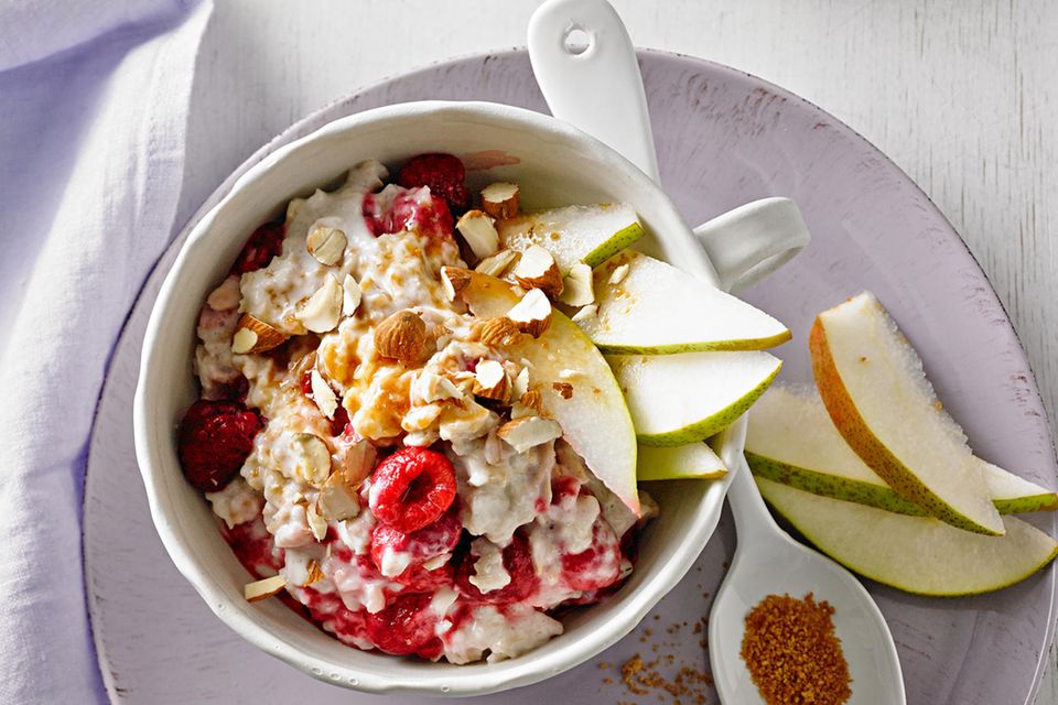 Himbeer-Mandel-Porridge Himbeer-Mandel-Porridge