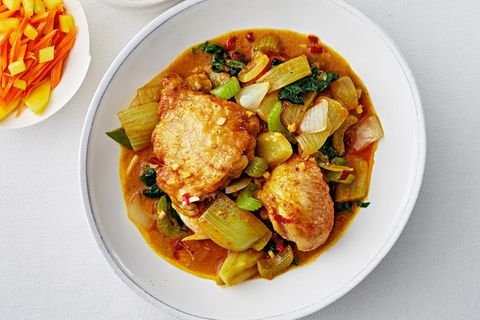Limetten-Curry mit Huhn