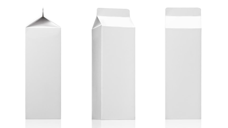 Milchtüte als Tupperdose Milchtüten