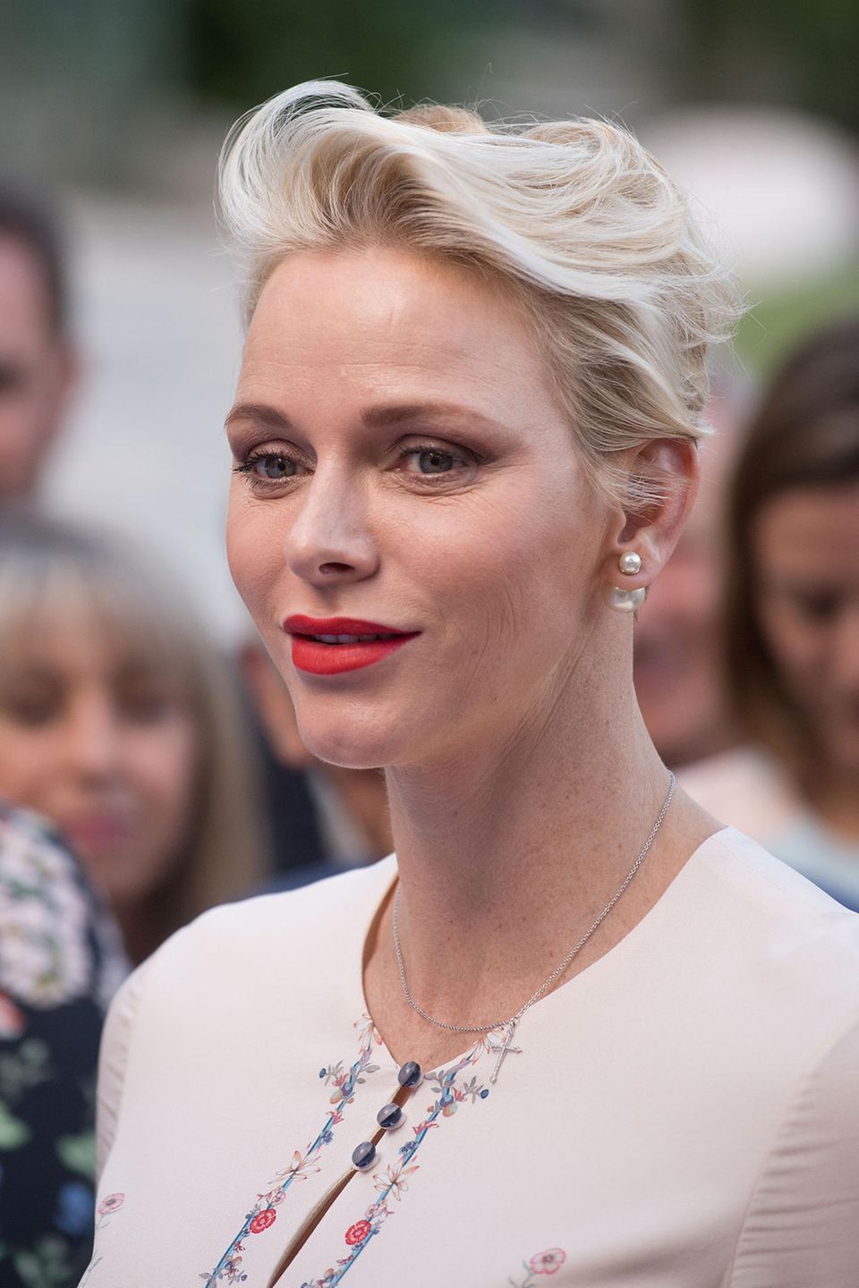 Makeup-Looks der Royals: Charlene von Monaco mit roten Lippen