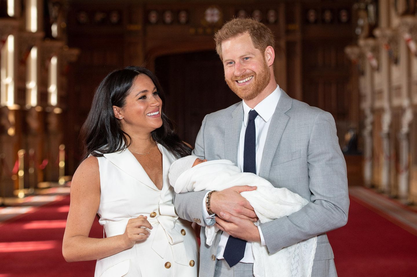 Herzogin Meghan + Prinz Harry: mit Baby Archie