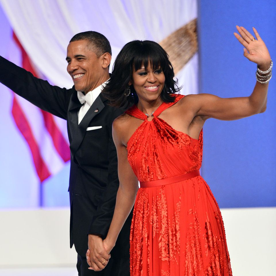 Oberarme Michelle Obama: MIchelle und Barrack Obama