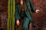 Mode in Naturfarben: Blazer mit passender Anzughose
