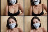 Stars im Home Office: Lena Meyer Landrut mit Gesichtsmaske