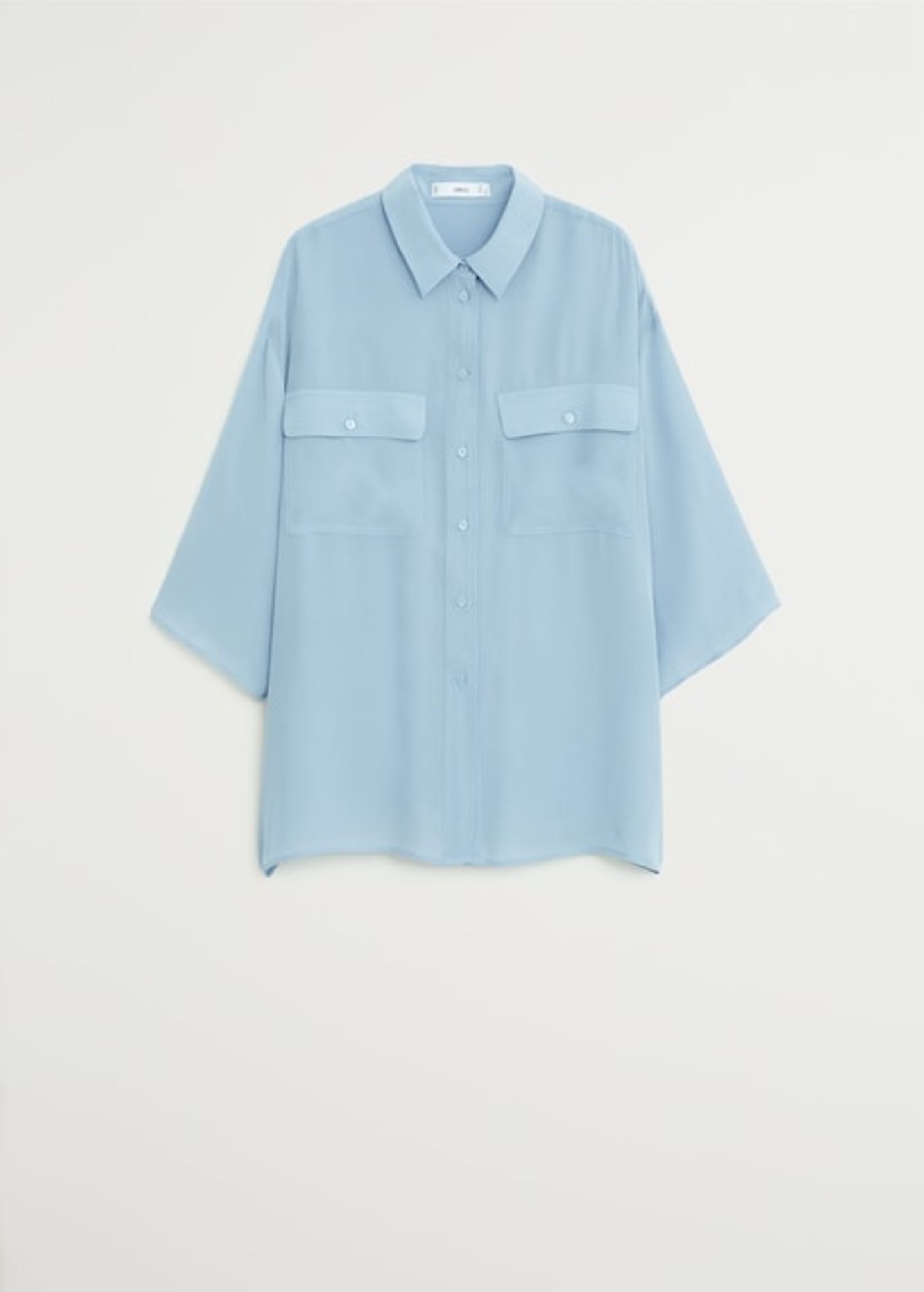 Frühlings-Bluse: Hellblau