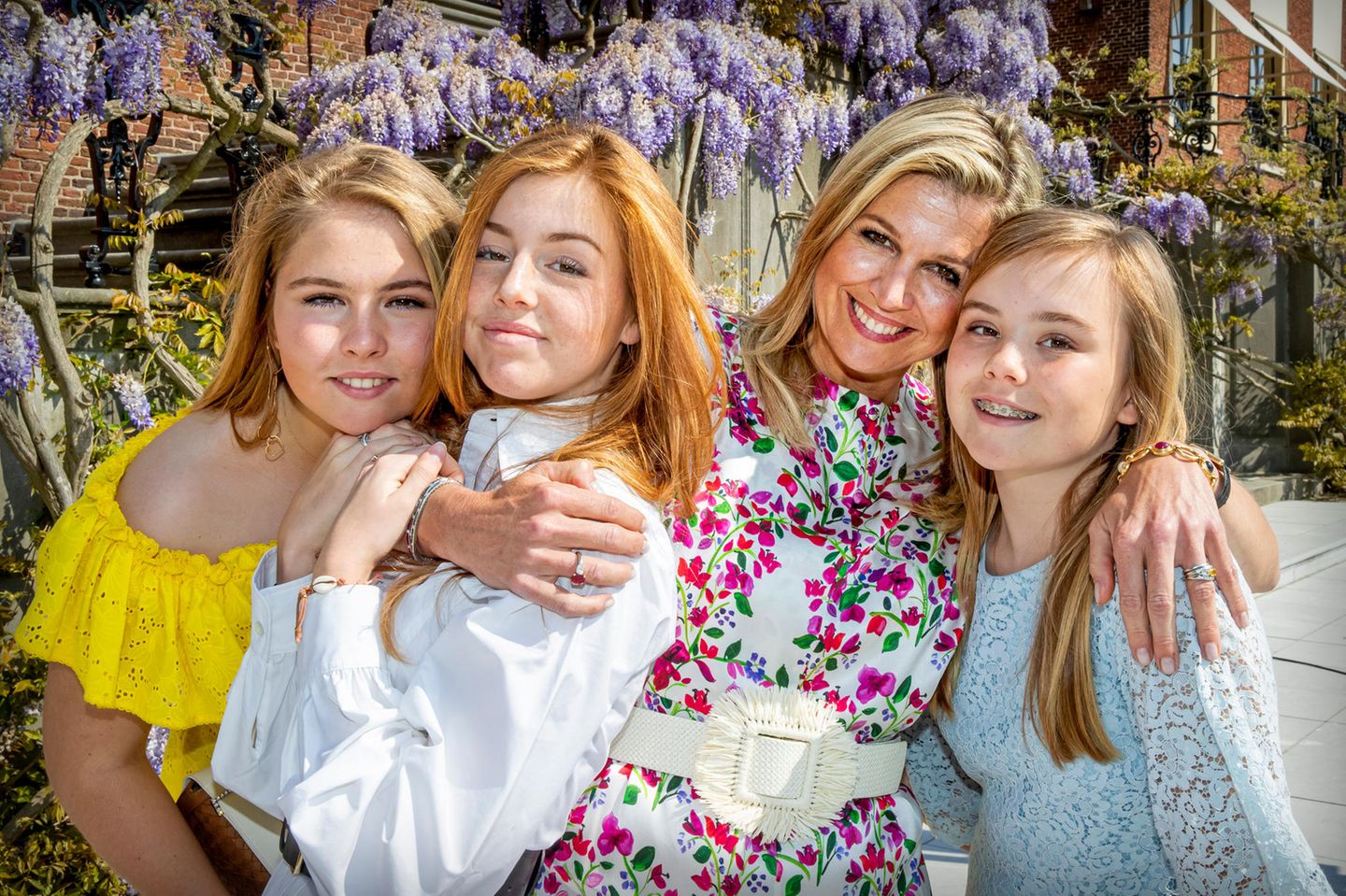 Royale Mütter: Königin Máxima mit Töchtern