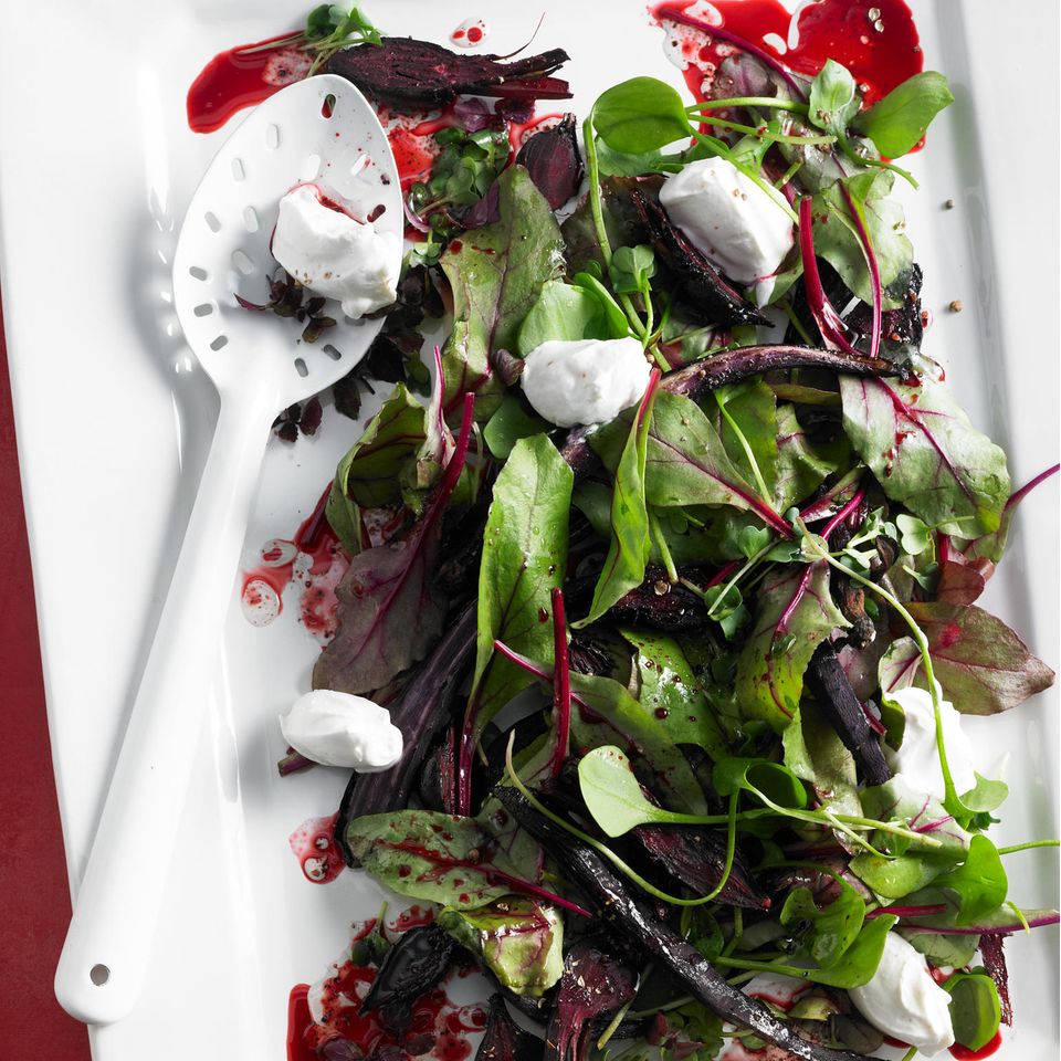 Rote-Bete-Salat mit Ziegenfrischkäse