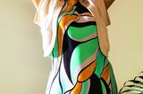 Sommerkleider: Viskosekleid mit grafischem Muster