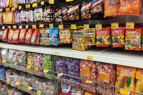 Rückruf: Süßigkeiten im Supermarkt