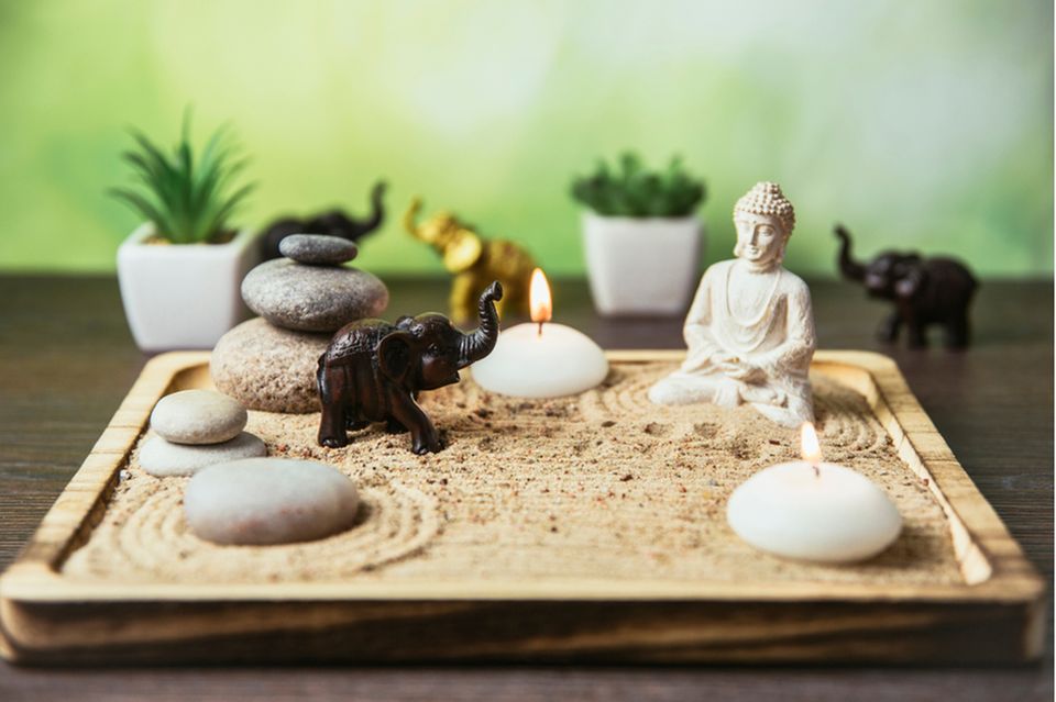 meditationsraum: zen garten