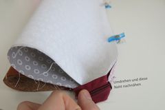 Sew pencil case: fabrics and zipper