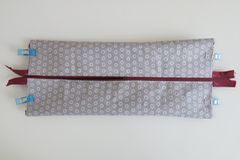 Sew pencil case: Short sides pinned