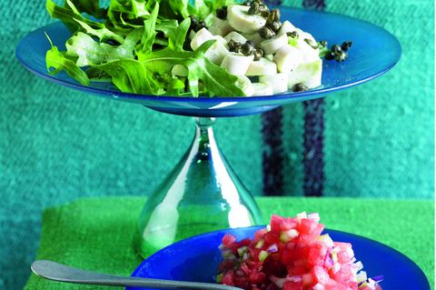Wassermelonen-Tatar & Pulpo-Salat