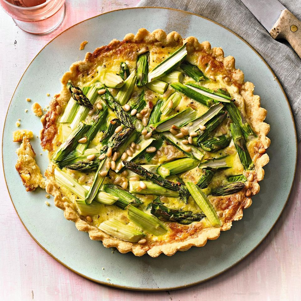 Vegetarische Spargel-Tarte