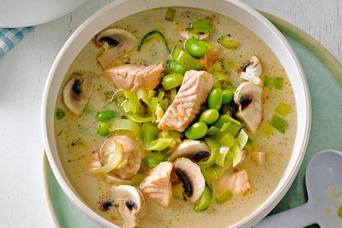 Kokos-Fisch-Suppe
