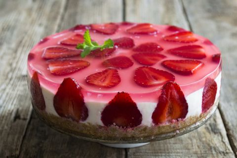 No-Bake-Kuchen: Erdbeer-Käsekuchen