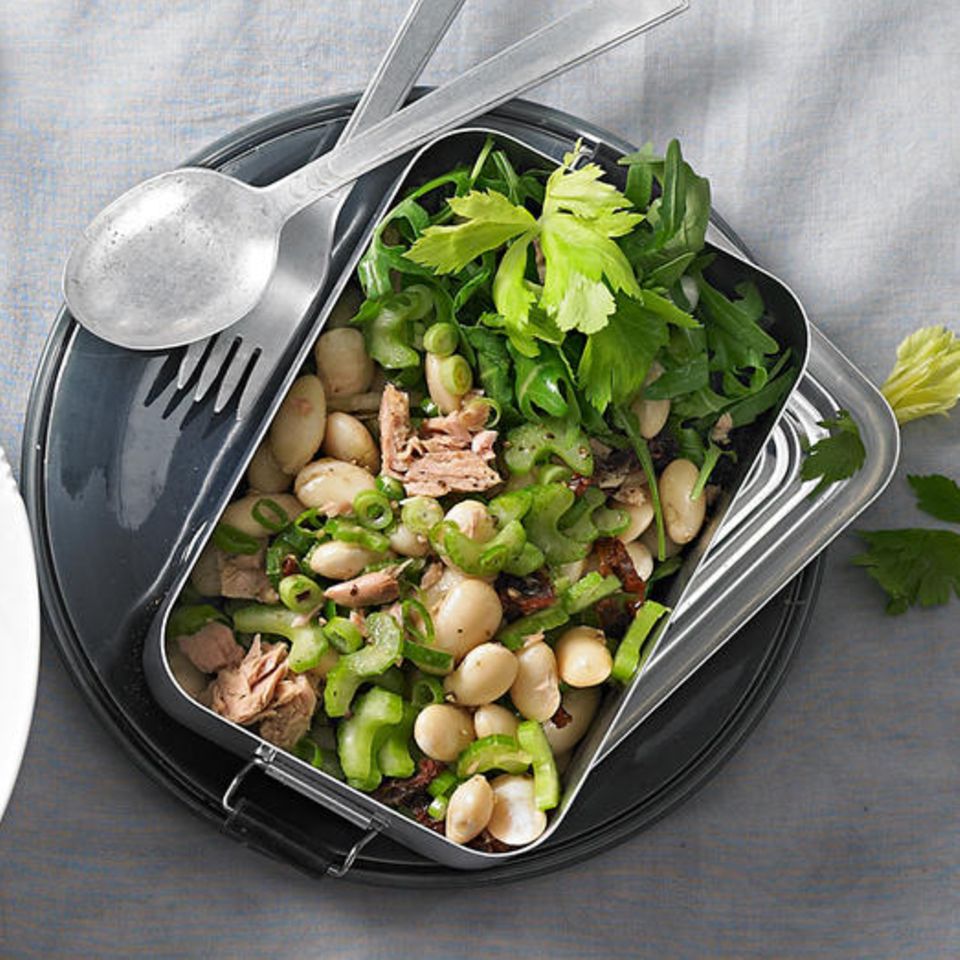 Weißer Bohnen-Salat mit Tunfisch