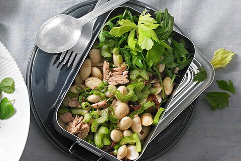 Weißer Bohnen-Salat mit Tunfisch