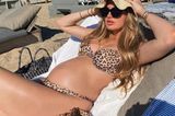 So schön schwanger: Romee Strijd im Bikini