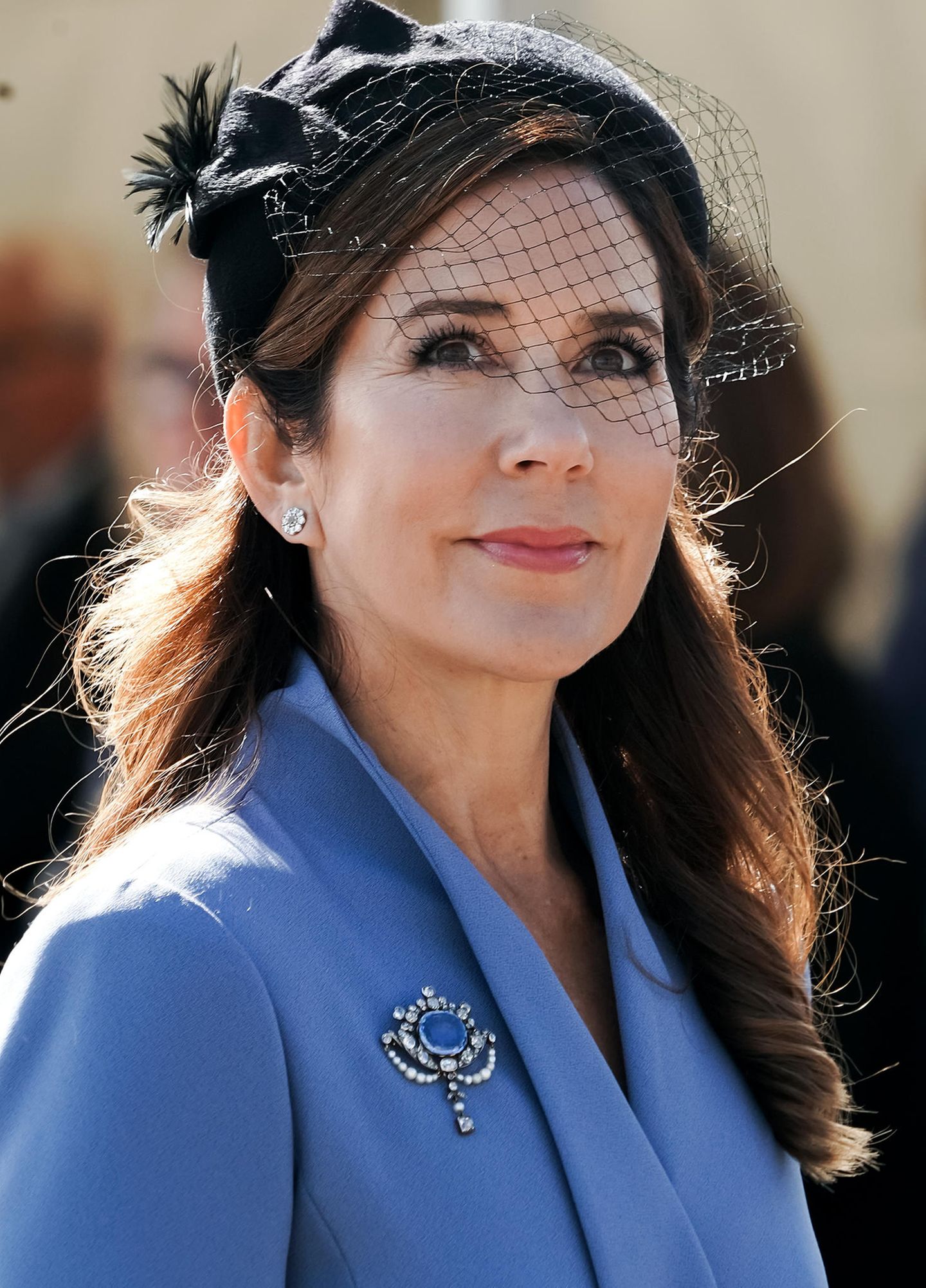 Der Look der Royals: Prinzessin Mary im blauen Blazerkleid