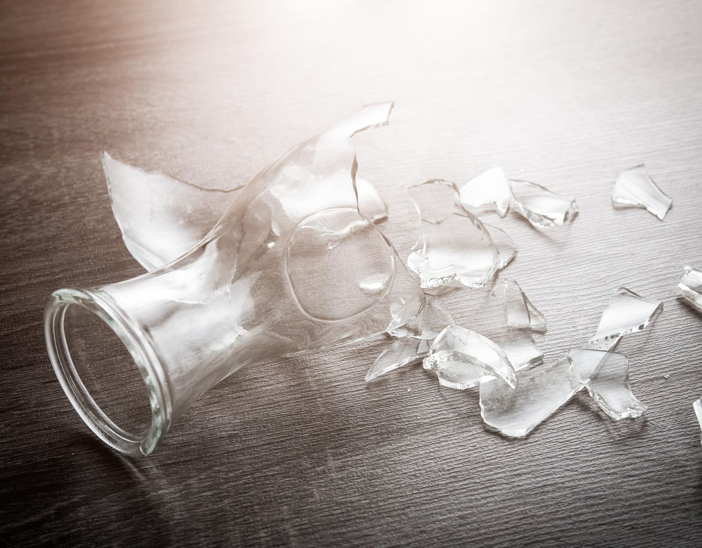 Haushalts-Tricks: zerbrochenes Glas