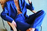 Business Outfit: blauer Zweiteiler