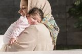 Frauenfeindliche Gesetze: Eine muslimische Frau mit einem Baby
