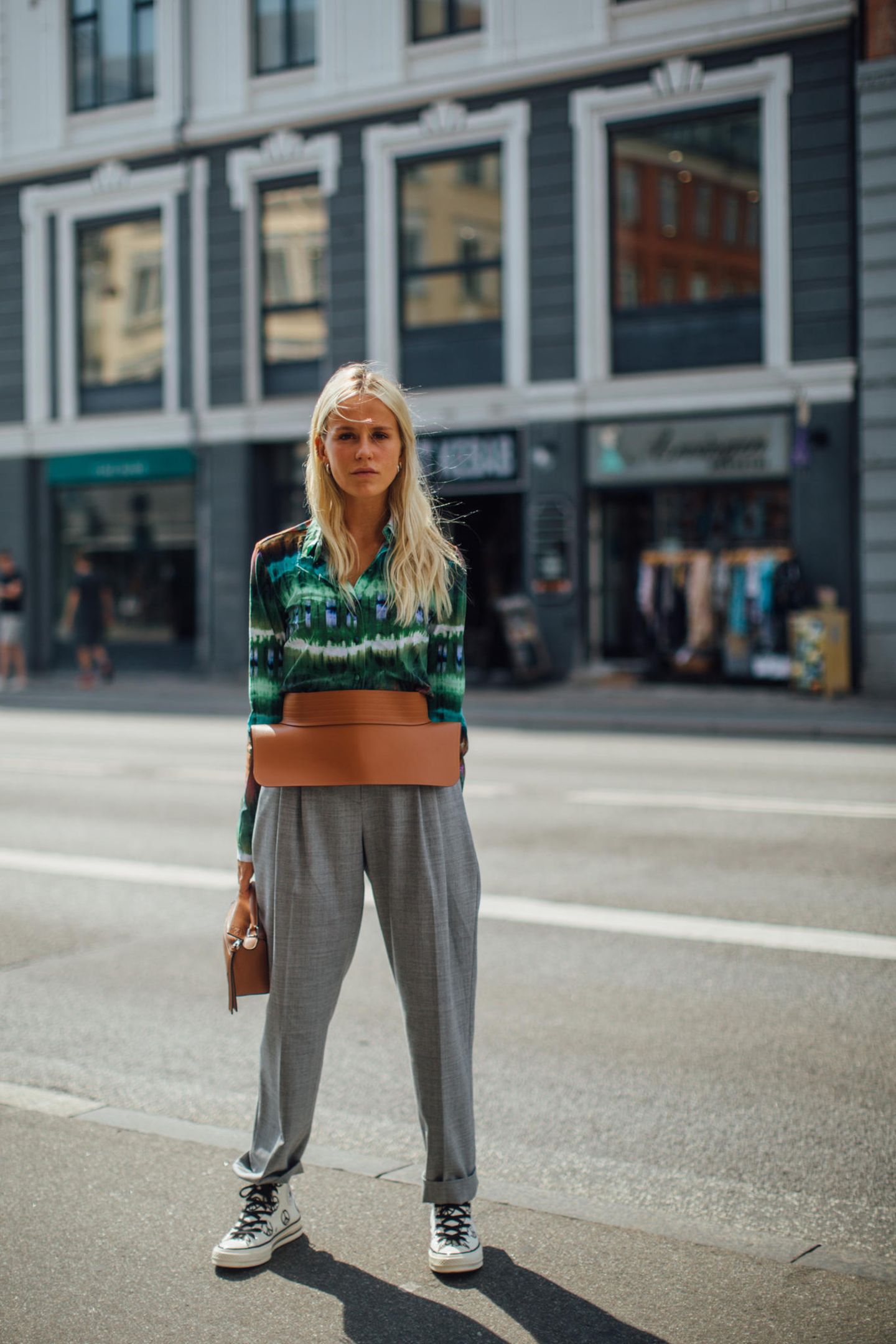 Streetstyle Fashionweek: Jogginghose und Pullover