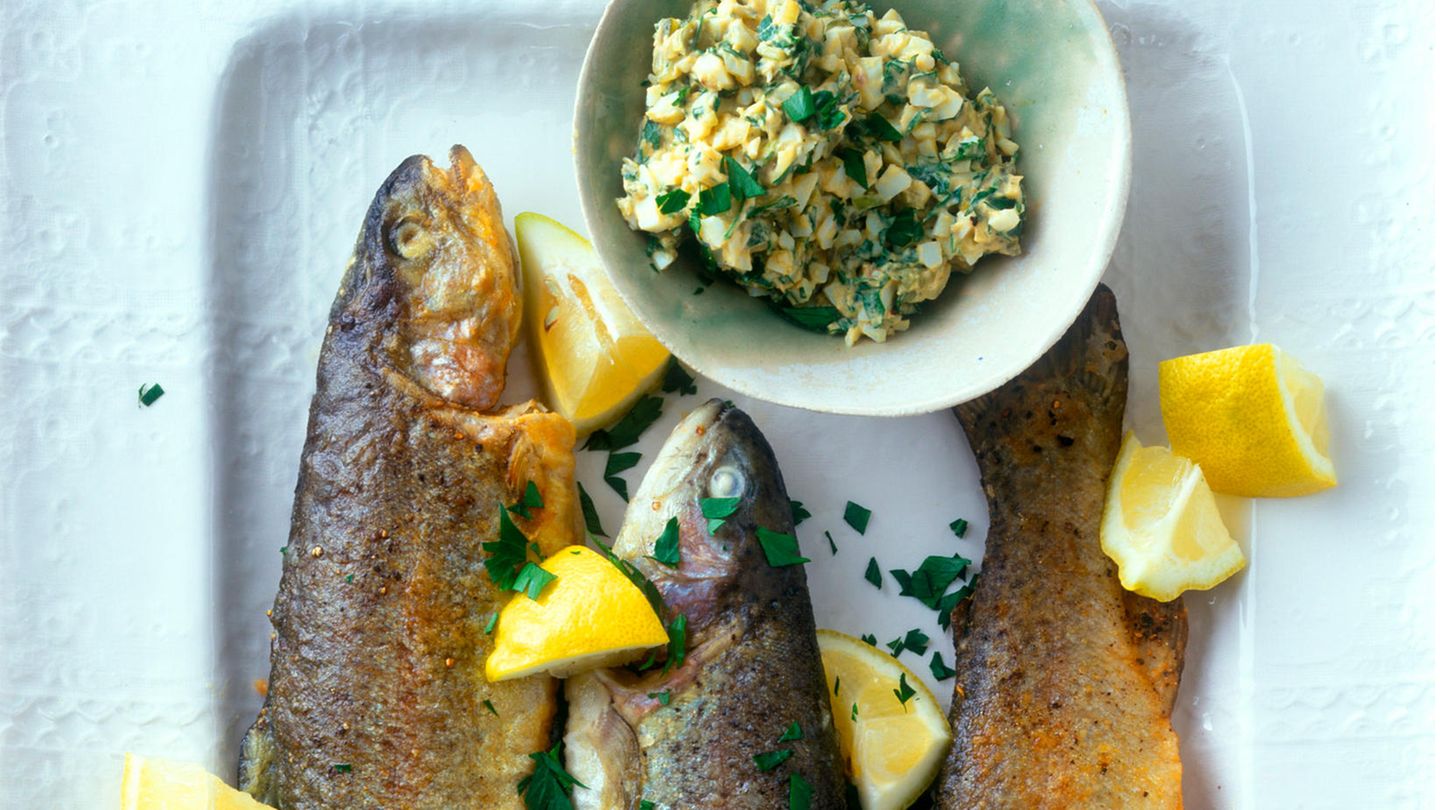 Gebackene Forelle mit Bozener Soße | BRIGITTE.de