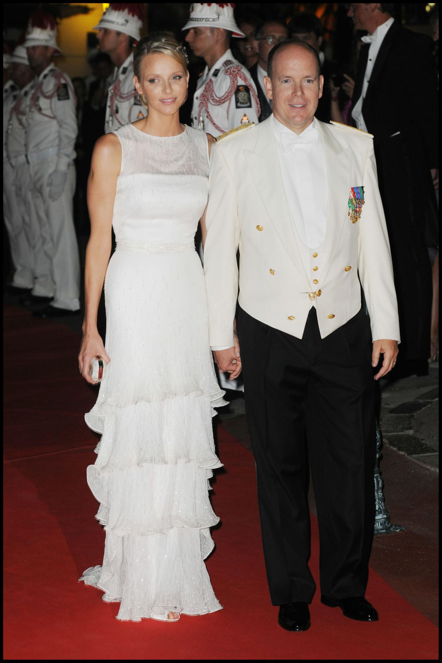 Zweite Hochzeitskleider: Charlène von Monaco mit Fürst Albert