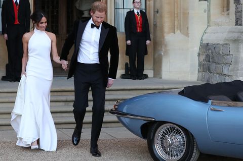 Zweite Hochzeitskleider: Meghan Markle mit Prinz Harry
