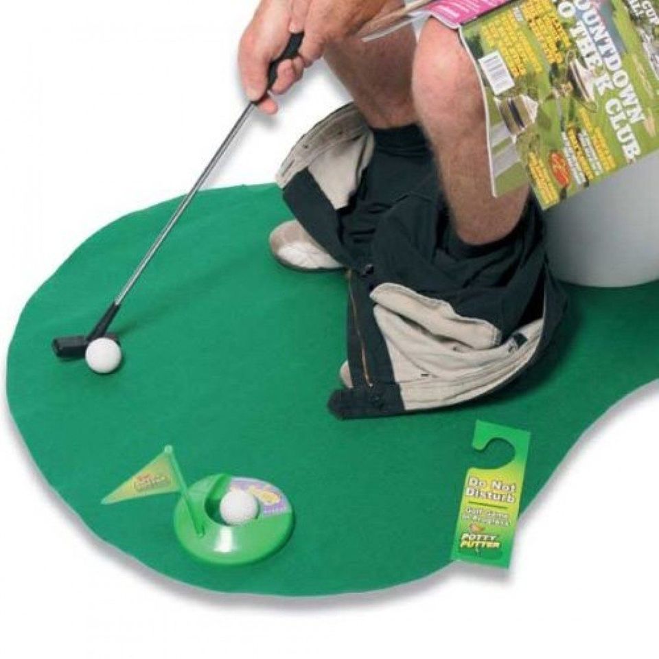 Golf-Teppich für die Toilette