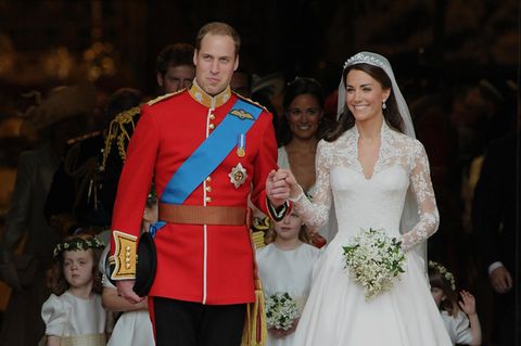 Promi-Brautkleider: Prinz William und Herzogin Kate