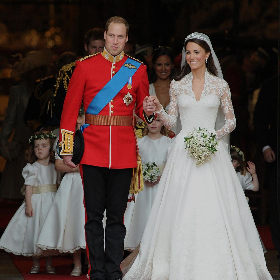 Promi-Brautkleider: Prinz William und Herzogin Kate