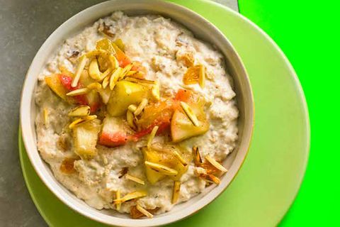 Bratapfel-Haferflocken-Porridge
