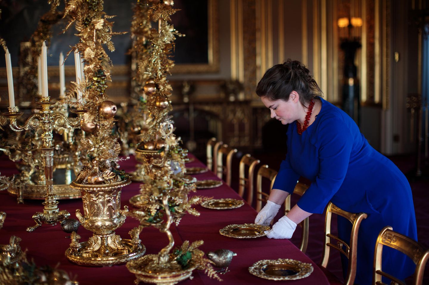 Weihnachten bei den Windsors: königlicher Speisesaal in Schloss Windsor