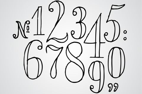 2024 - Hand lettered numbers: tips, ideas and examples