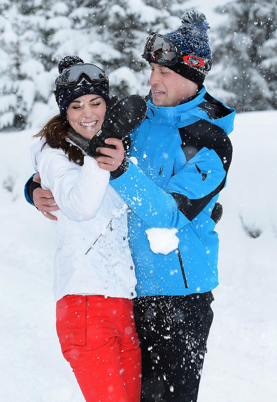 Herzogin Kate + Prinz William: im Schnee