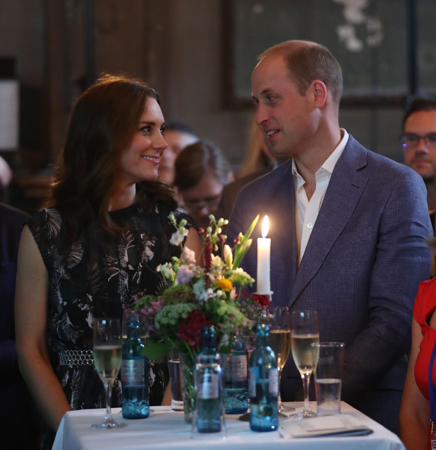 Herzogin Kate + Prinz William: am Tisch