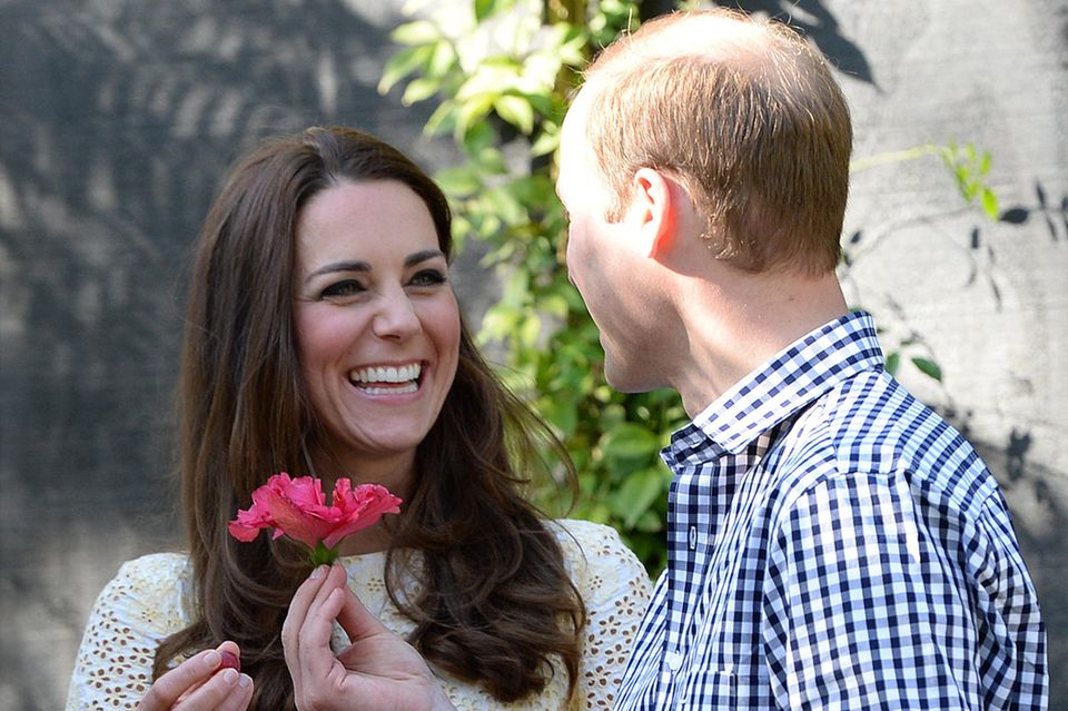 Herzogin Kate + Prinz William: mit Blüte