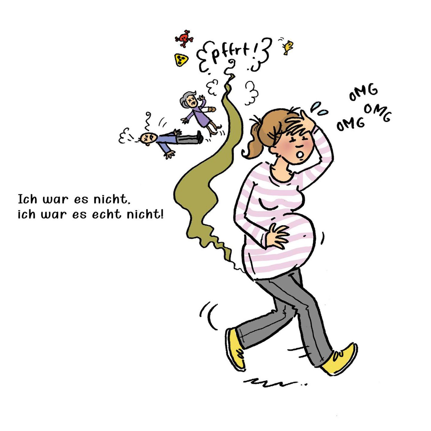 Mütter Comics: Frau schwanger