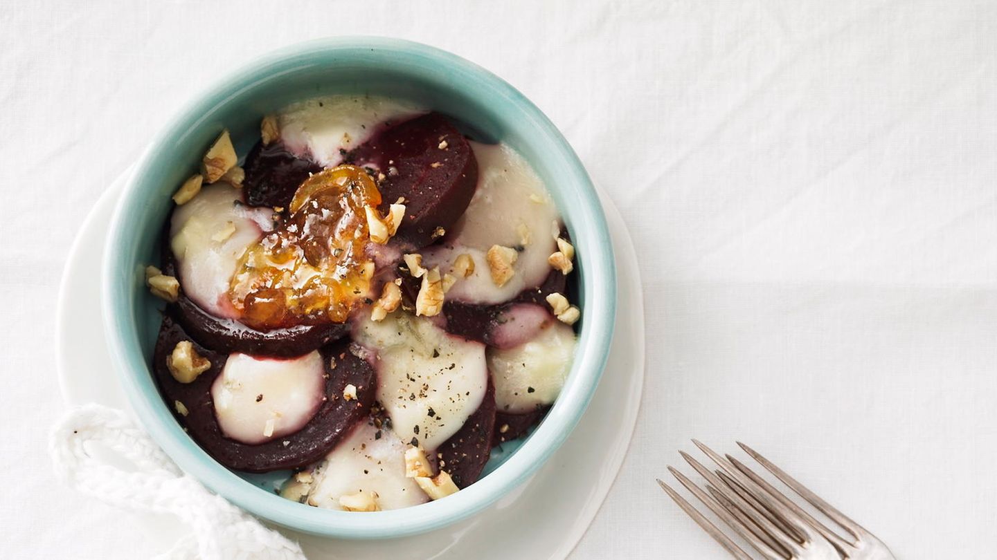 Rote-Bete-Gratin mit Gorgonzola | BRIGITTE.de