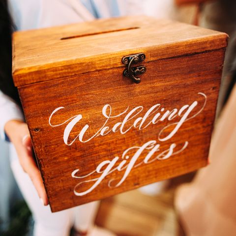 Hochzeit Geldgeschenk: Holzbox für Umschläge