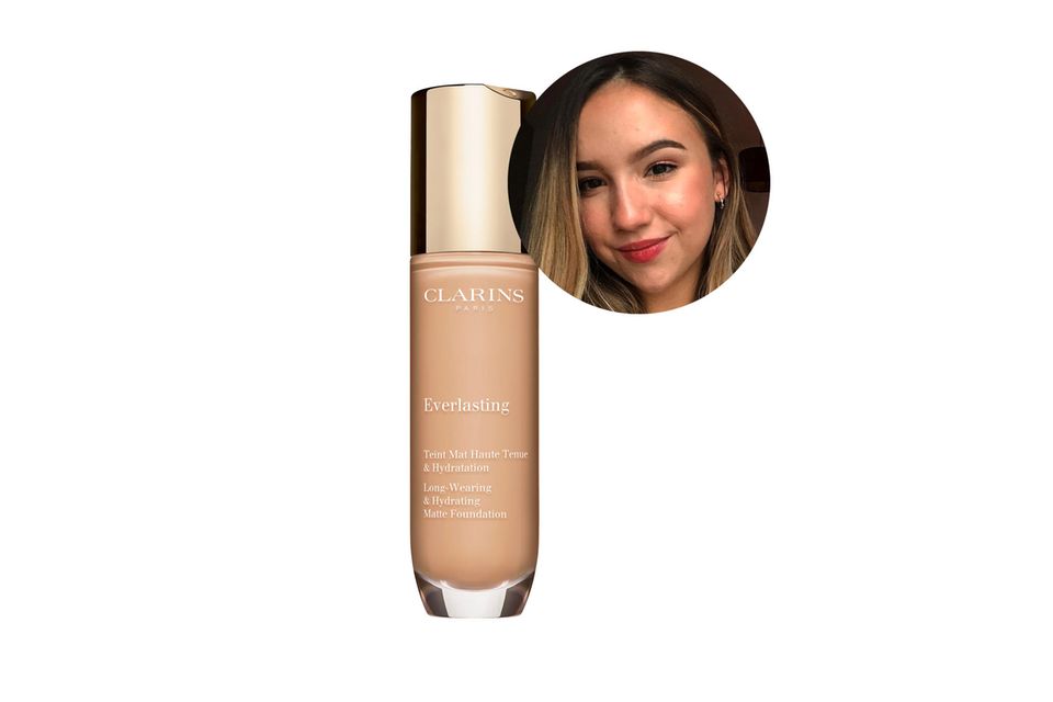 Melanie ist begeistert vom Weichzeichner-Effekt der Everlasting Foundation von Clarins.