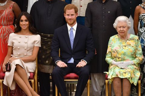 Herzogin Meghan, Prinz Harry und Queen Elizabeth