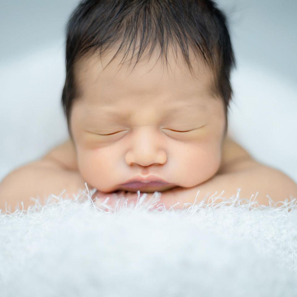 Nicht schwanger werden: Baby schläft
