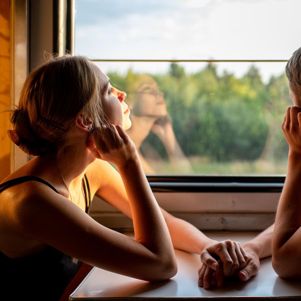 Psychologie: Paar im Zug